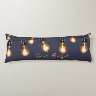 Shine Bright - Industrial String Lights Body Pillow