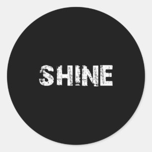 Shine  classic round sticker
