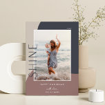 Shine Colorblock | Vertical Photo Hanukkah Holiday Card<br><div class="desc">A chic and elegant Hanukkah card design featuring a single vertical or portrait-oriented photo on a background of organic shapes in soft earth toned shades. "Shine" appears alongside your photo in understated type. Personalize with your family name and custom Hanukkah greeting beneath for the perfect finishing touch to these nature-inspired...</div>