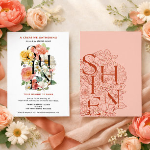 SHINE Floral Creative Corporate Event Invitation