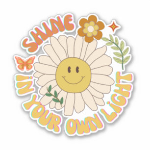 Shine in your Own Light retro daisy scrapbook 