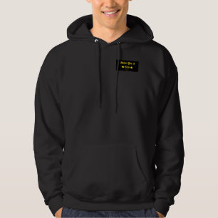 Shine Like A Star Men's Black Zip Hoodie