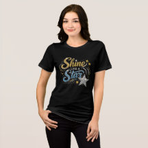 Shine Like A Star Sparkly Rhinestone Typography