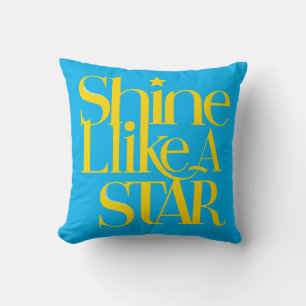 shine like star  throw pillow
