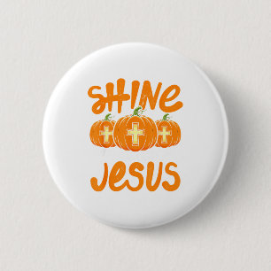 Shine Like The Light Of Jesus Christian Jack O Lan 2 Inch Round Button