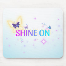 Shine On Butterfly Mousepad – Uplifting Neon Paste