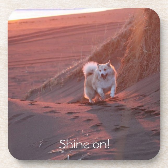 Shine on, coaster set, customizable (Front)