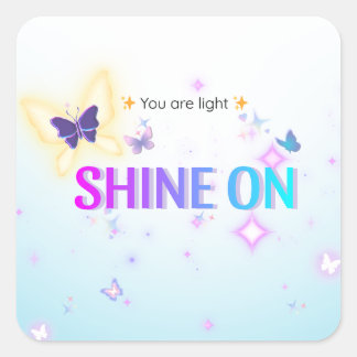 ✨ Shine On Envelope Sticker – Mini Motivational Gi