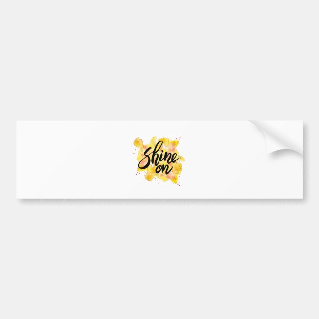 Shine On Graffiti Art Bumper Sticker (Front)