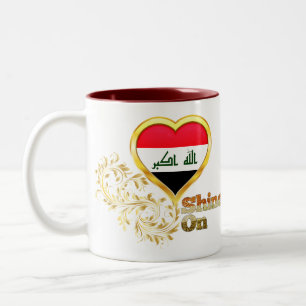 Shine On Iraq Two-Tone Coffee Mug