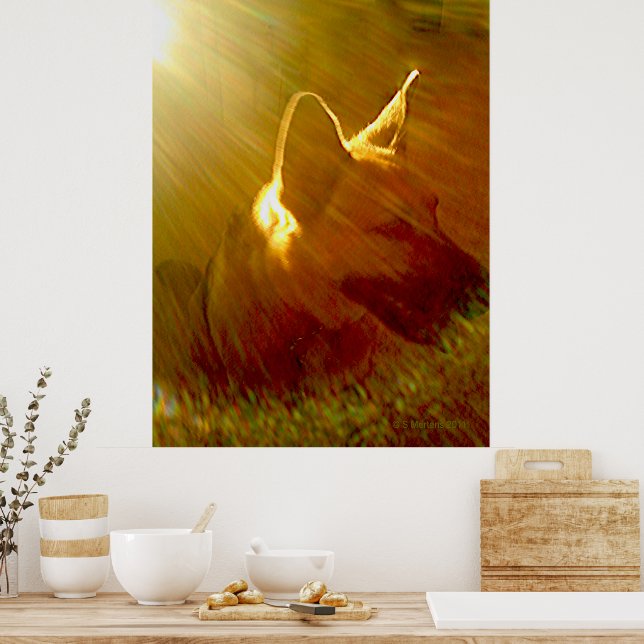 Shine On Me German Shepherd #1 Poster (Kitchen)