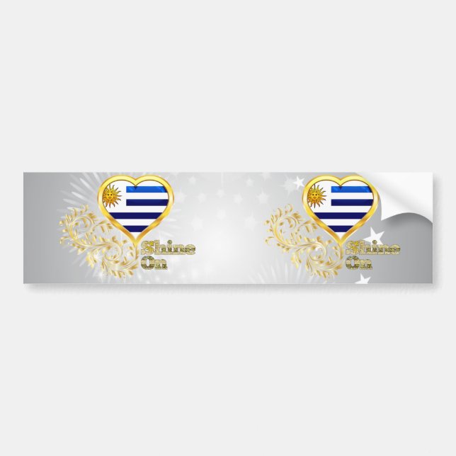 Shine On Uruguay Bumper Sticker (Front)
