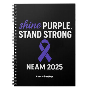 Shine Purple Stand Strong NEAM 2025 Epilepsy Notebook