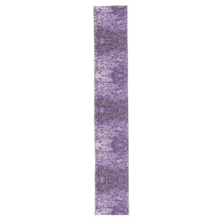Shine Shine Purple Star AI art  Long Table Runner