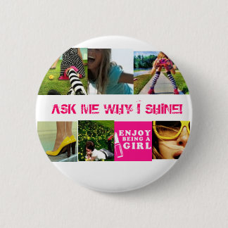 SHiNE Testimony Pin! 2 Inch Round Button