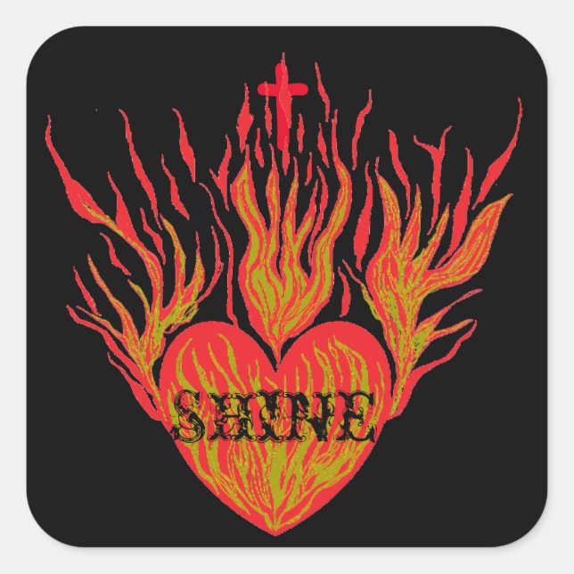 Shine The Light Square Sticker (Front)