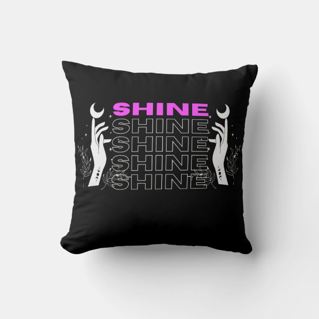 Shine Throw Pillow (Front)