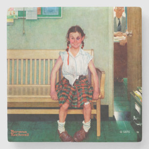 Shiner or Outside the Principal's Office Stone Coaster