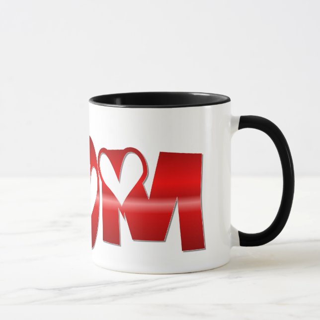 Shiney Mom with Hearts Mug (Right)