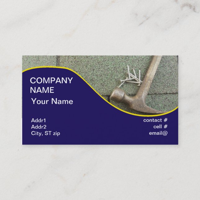 shingle roof business card (Front)