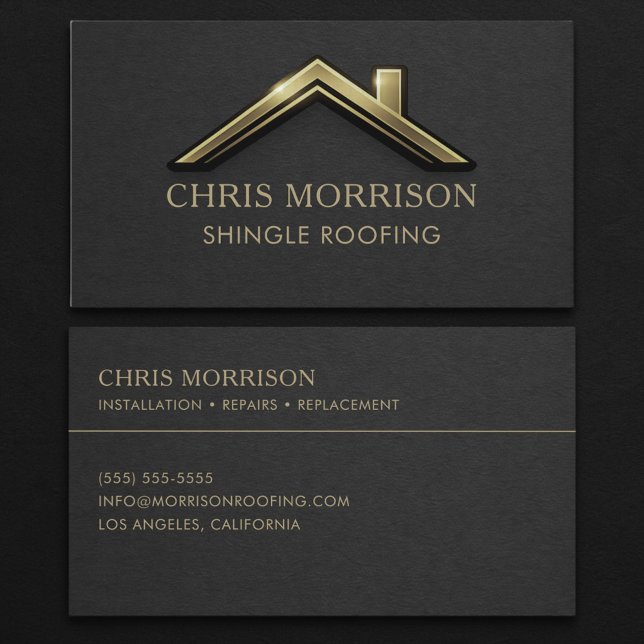 Shingle Roofing Business Card (Creator Uploaded)