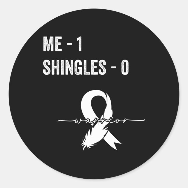 Shingles Survivor Shingles Awareness Support Recov Classic Round Sticker (Front)