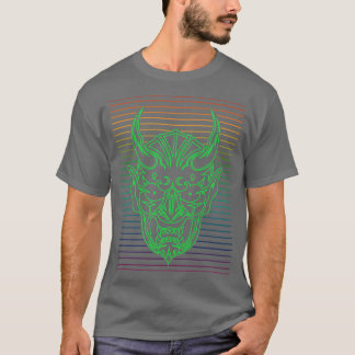 Shinigami Japanese Mask Lines 12 T-Shirt