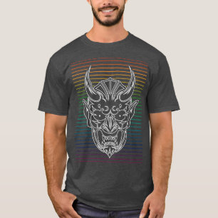 Shinigami Japanese Mask Lines T-Shirt