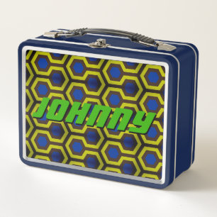 Shining Blue Johnny Metal Lunch Box