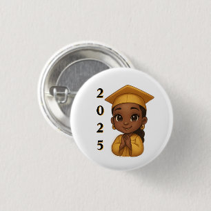 Shining Bright 2025 Graduate  1 Inch Round Button