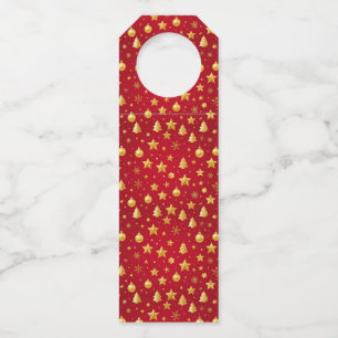Shining Bright on Christmas Night  Bottle Tag