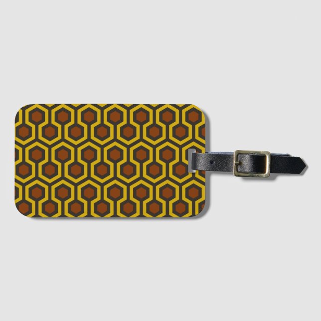 Shining Brown Luggage Tag (Front Horizontal)