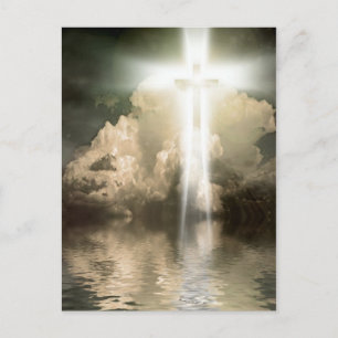 Shining cross postcard
