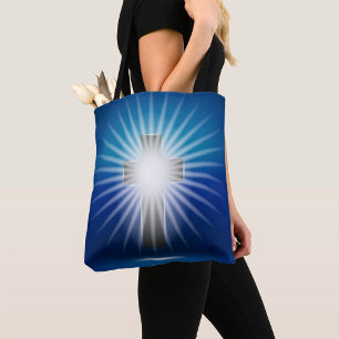 Shining Cross Tote Bag