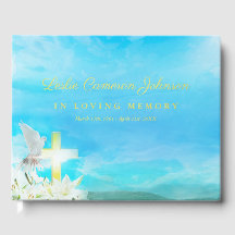 Shining Cross & White Dove In Loving Memory
