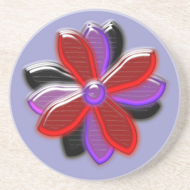 Shining Daisy Flower  Coasters (Front)