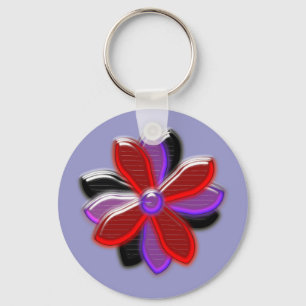 Shining Daisy Flower Keychain