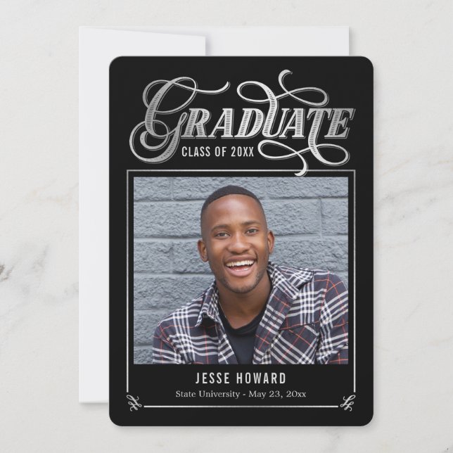 Shining Future Editable Colour Graduation Card (Front)