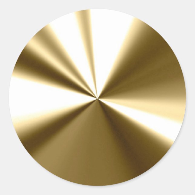 Shining Gold Round Seals Stickers (Front)