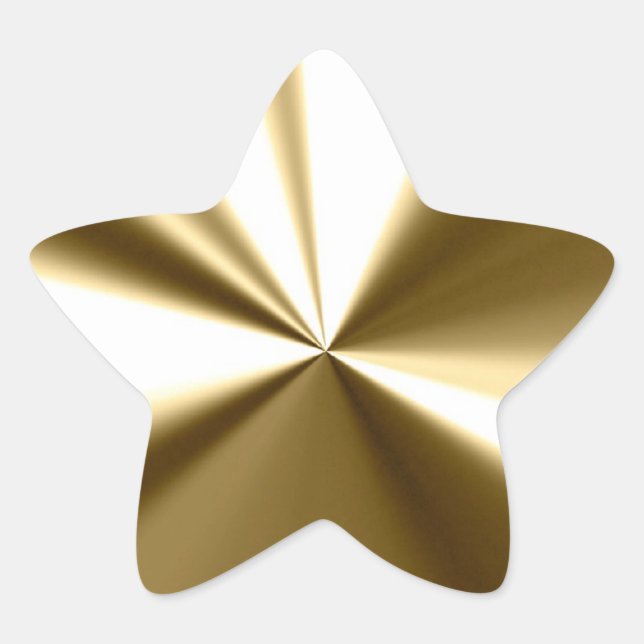 Shining Gold Star Stickers (Front)