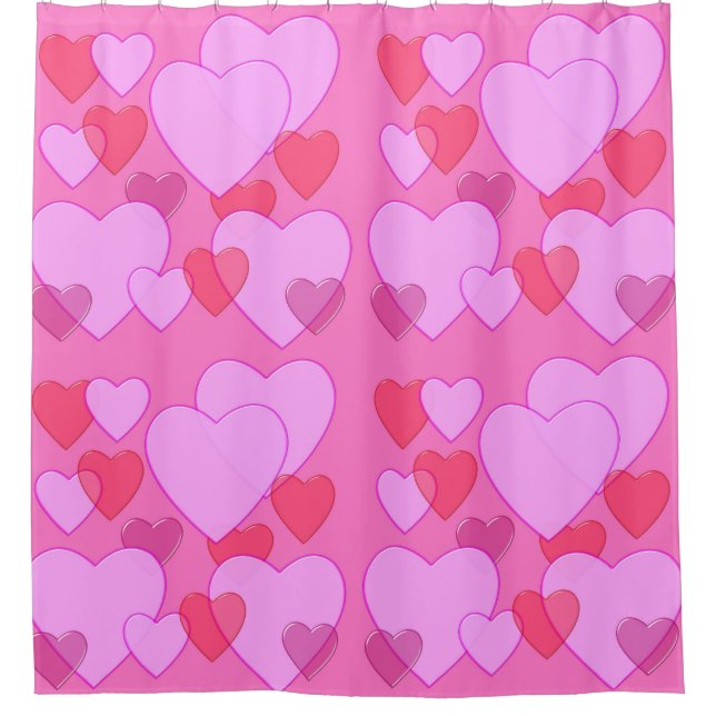Shining heart Valentine background pink (Front)