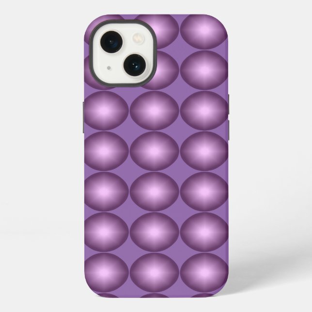 Shining Lavender Polka Dot iPhone Case (Back)