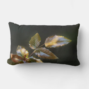 shining leaves lumbar pillow