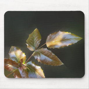 shining leaves mouse pad