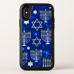 Shining Light OtterBox Symmetry iPhone X Case<br><div class="desc">Happy Hanukkah Shinning Stars</div>