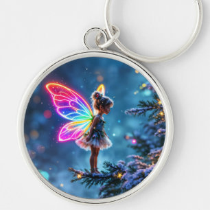 Shining little Christmas fairy lights fantasy Keychain