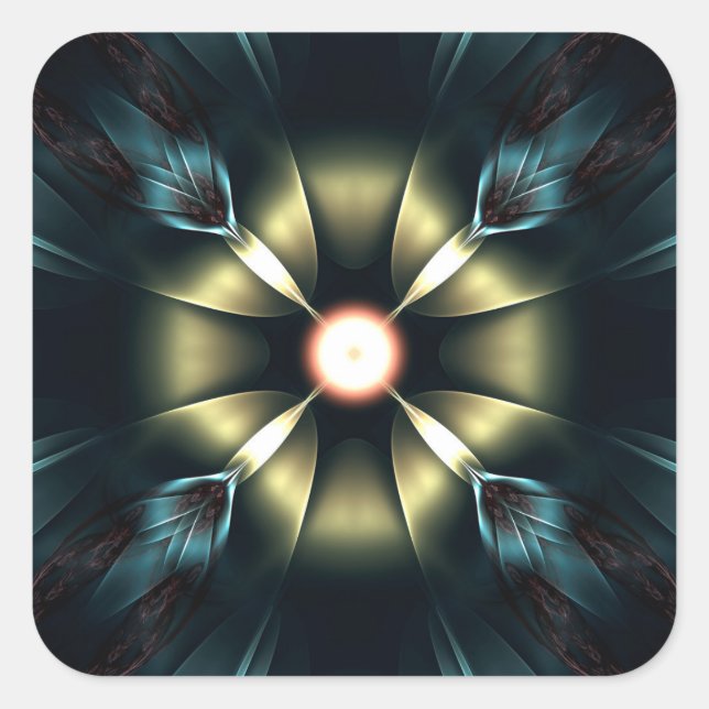 Shining Ornament Square Sticker (Front)