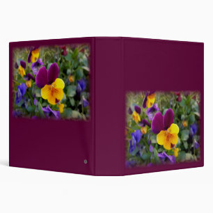 Shining pansies binder