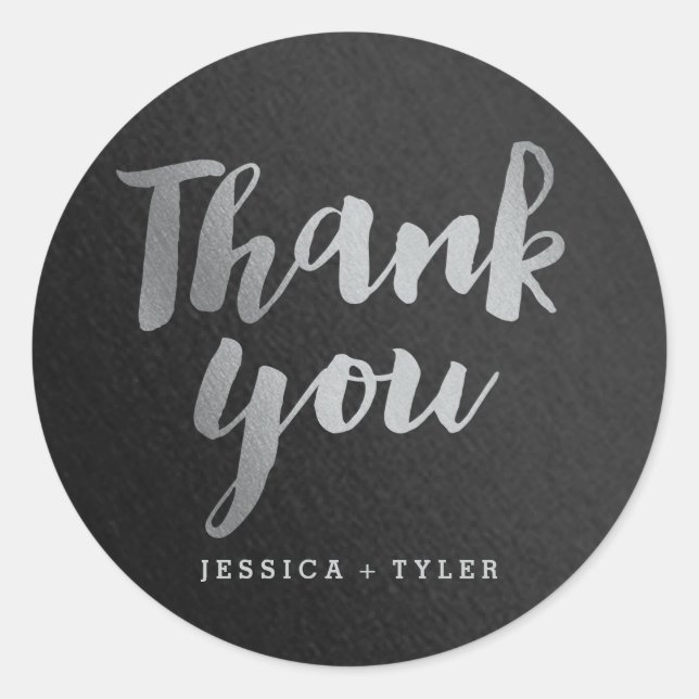 Shining Promise Wedding Favour Sticker (Front)