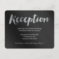 Shining Promise Wedding Reception Card